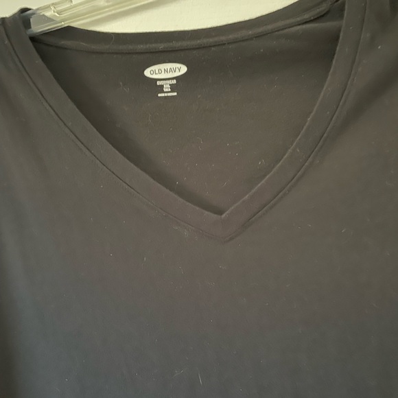 Old Navy Black V neck long sleeved Tshirt - Picture 2 of 5